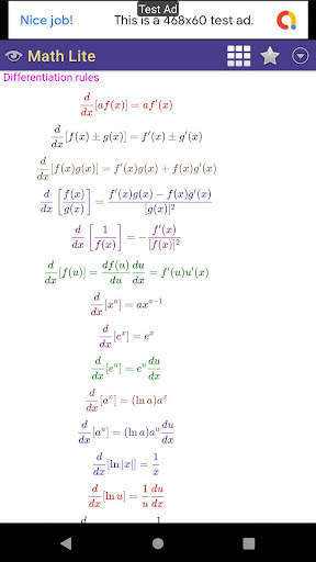 Math Lite: Calculator & Calculus Table screenshot 4