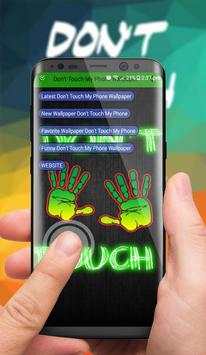 Don't Touch My Phone Wallpaper Custom Maker Poster screenshot 2