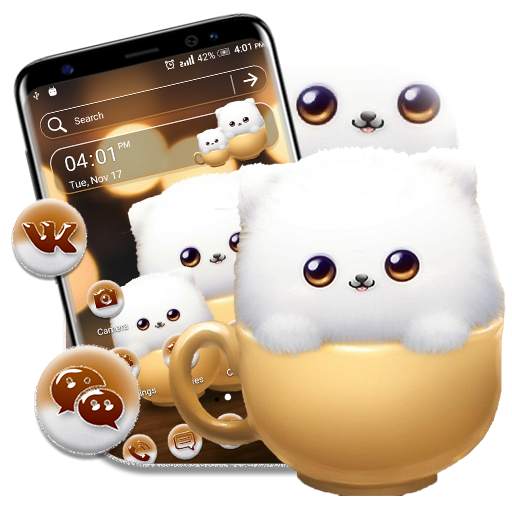 Cute Puffy Theme Launcher 1.0