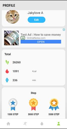 Steps counter, Calorie Tracker & Pedometer Free screenshot 5