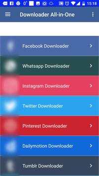 Social Browser/Downloader 10 in 1 screenshot 1