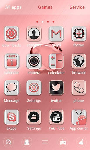 RoseGold Apple GOLauncherTheme screenshot 3
