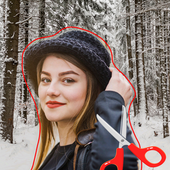 Cut and paste a photo onto your background icon