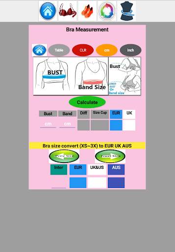 clothes size screenshot 2