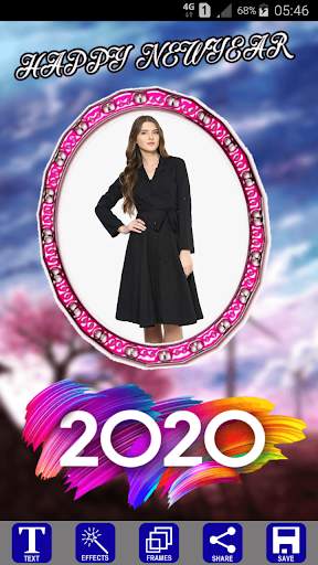 Happy Newyear Card Maker 4 تصوير الشاشة