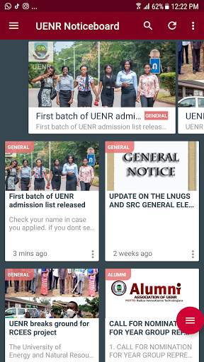 UENR Noticeboard screenshot 1