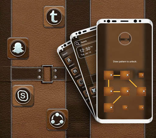 Leather Launcher Theme screenshot 5