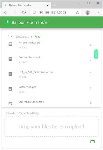 HTTP File Server, Wifi File Transfer screenshot 4