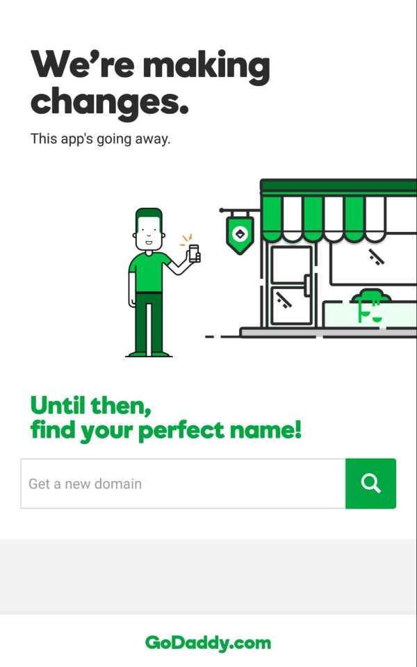 GoDaddy screenshot 1