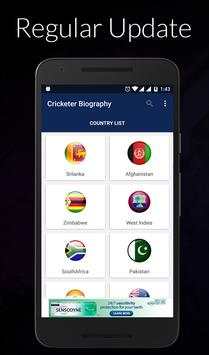 Cricketers  Biography screenshot 2