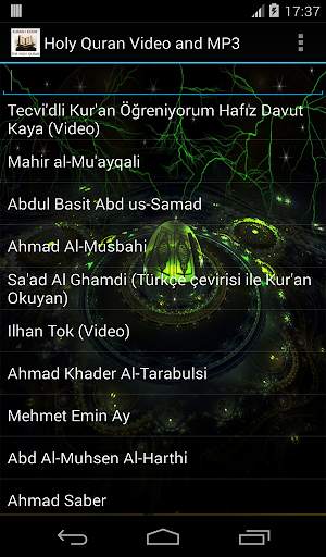 Holy Quran video and MP3 screenshot 2