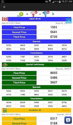 Simple 4D Number: Live Result screenshot 4