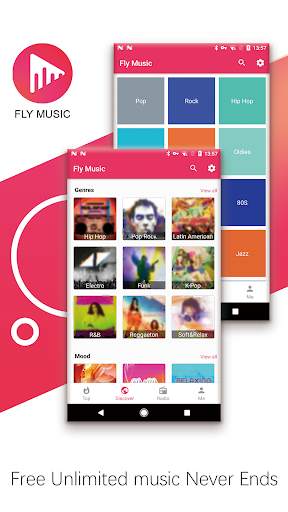 Fly Music - Free Music Video Player For You screenshot 1