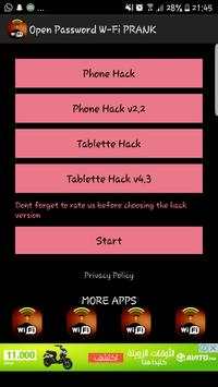 Open Password Wi-Fi PRANK screenshot 1