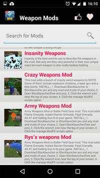 Senjata MOD Untuk MCPE! screenshot 2