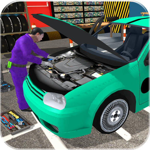 Car Mechanic Robot Workshop icon