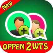 open 2 account whatspp Prank icon