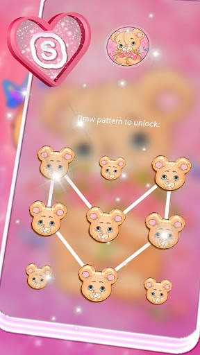 Teddy Bear Pink Launcher Theme screenshot 5