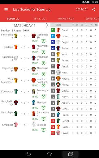 Live Scores for Super Lig 2021/2022 screenshot 8
