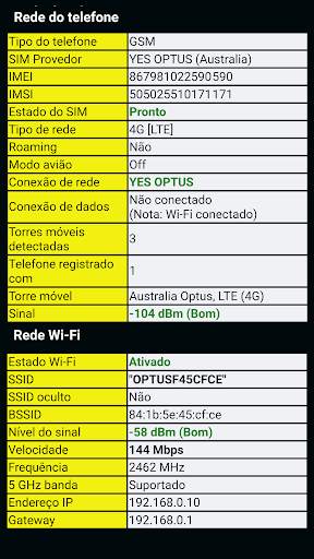 Informações do telefone  (Phone information) screenshot 4