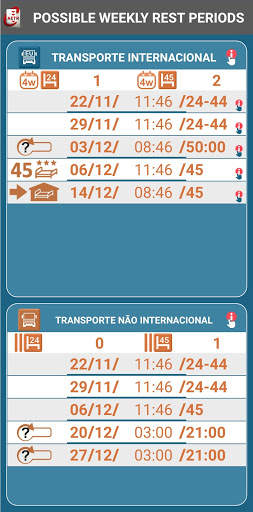 Mini Manager Assistent de tacógrafo e caminhoneiro screenshot 2