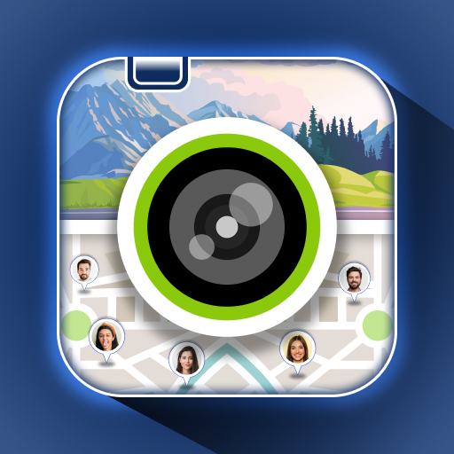 GPS Photo: With Location &amp; Map icon