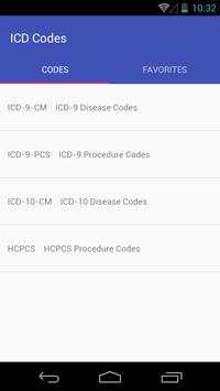 ICD Codes screenshot 1