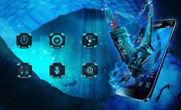 Gaming Launcher Theme: Blue Lighting screenshot 3