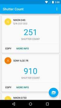 Shutter Count 1 تصوير الشاشة