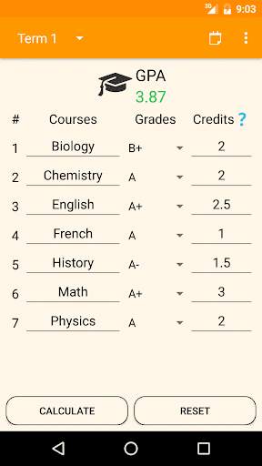 GPA Calculator screenshot 2