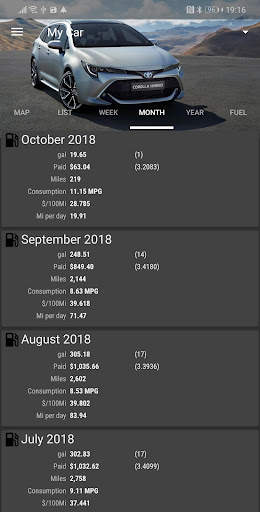 MyFuelLog2 - Car maintenance & screenshot 6