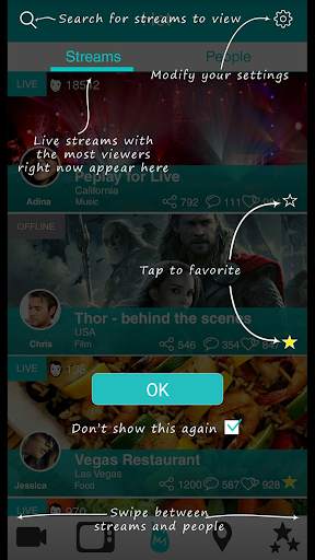 uPeek - LIVE Stream Video screenshot 9