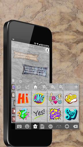 Stone Emoji Keyboard Theme स्क्रीनशॉट 3