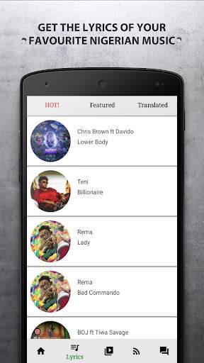 Lyrics Nigeria: Social & Entertainment Hub screenshot 1