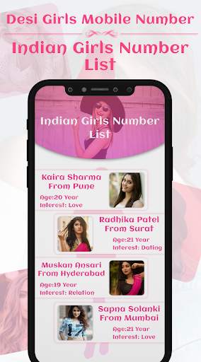 Desi Girls Mobile Number Prank screenshot 3