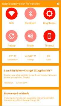 Zapaya battery clean file transfert screenshot 1