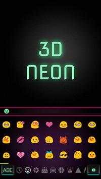 3D Neon Keyboard Theme screenshot 3