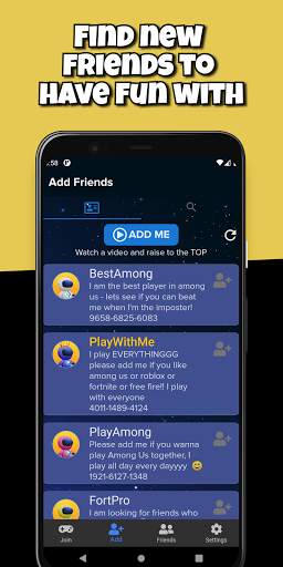 AmongFriends - Friends for Among Us Chat screenshot 2