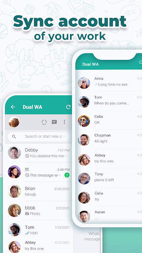 Dual Chat - 2Space WA Web screenshot 5