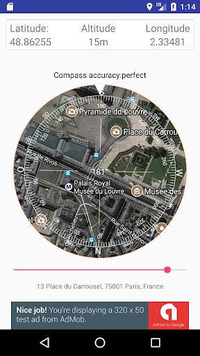 Boussole PRO - La boussole avec la carte satellite screenshot 1