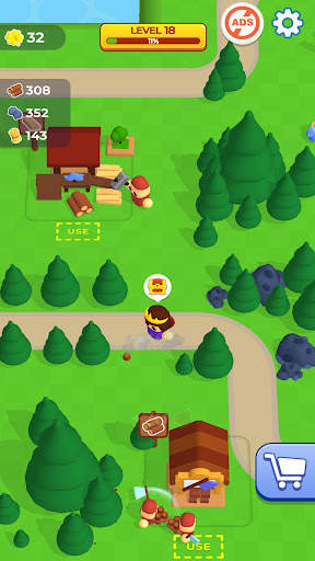 Idle Craft World: Lumberjack screenshot 4