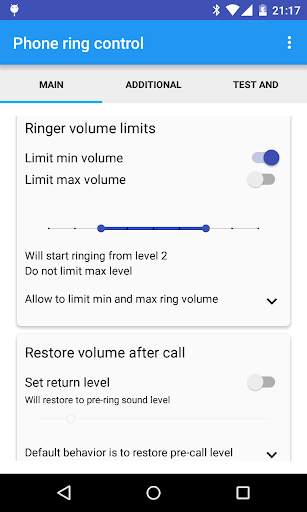 Phone ring control screenshot 3