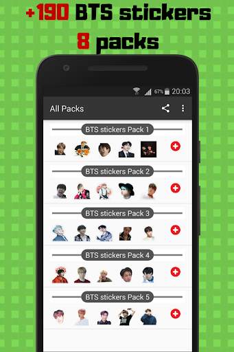 BTS K-pop Stickers For WhatsApp-WAstickerApps screenshot 2