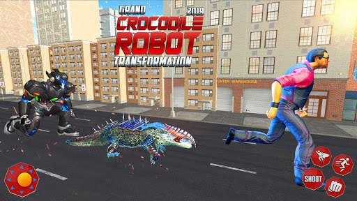 Real Robot Crocodile Transformation Fight screenshot 5