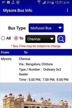 Mysore Bus Info screenshot 2