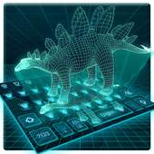 3d hologram dinosaur keyboard tech future 10001003