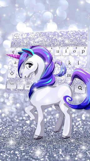 Silver Unicorn Keyboard screenshot 1