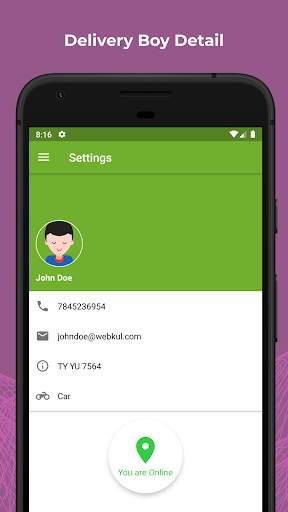 Delivery Boy Mobile Application for WooCommerce screenshot 8