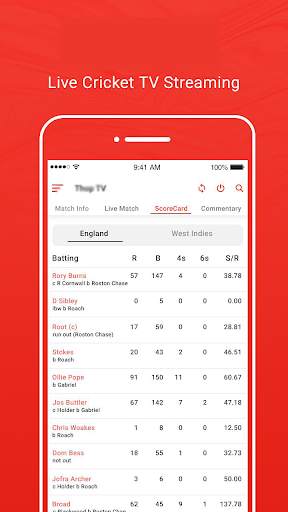 Live Cricket TV - Live Cricket Score screenshot 4