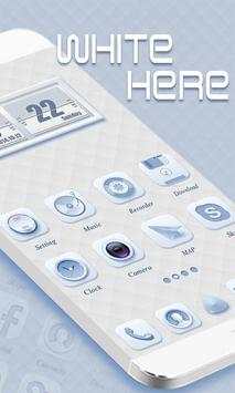 White Here GO Launcher Theme screenshot 1